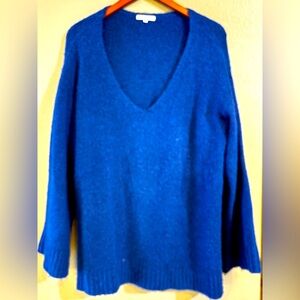Z Supply Blue Oversized V-Neck Sweater Women’s Size XS